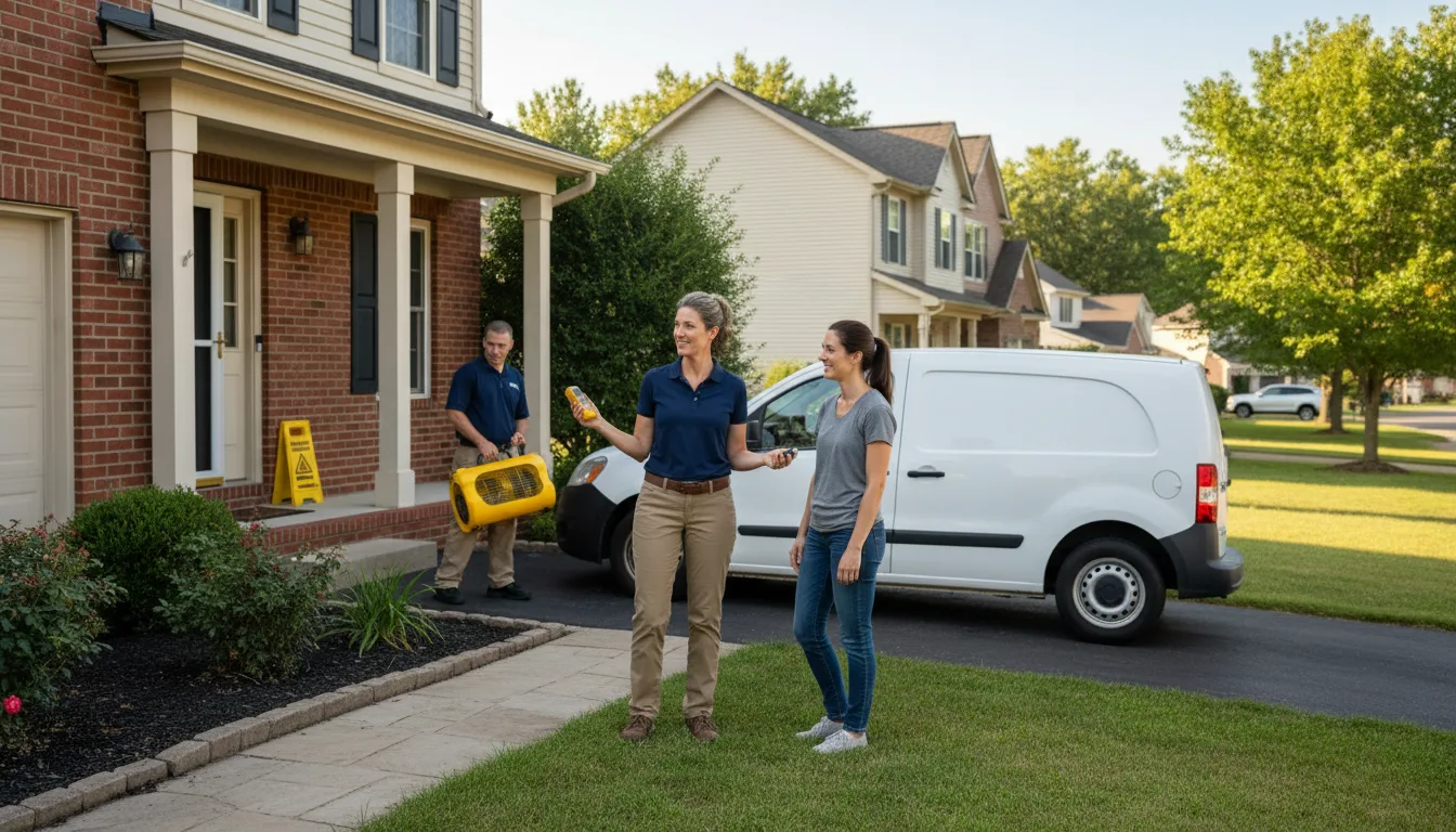 Water restoration image for Water Damage & Restoration Services in Arcadia, IN